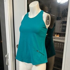 Lululemon size 6 crisscross tank teal